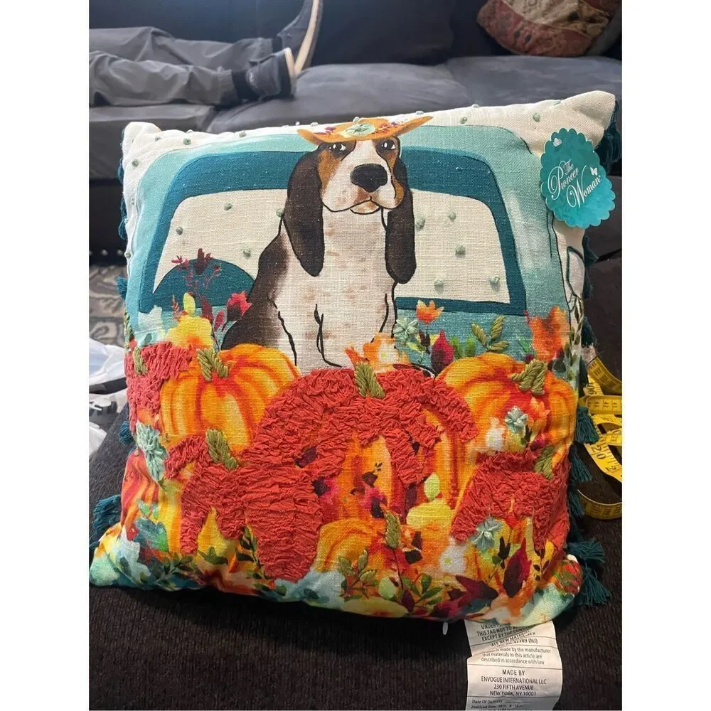 Pioneer Woman Dog Charlie Howdy Sweet as Pie Decorative Throw Pillow Set of 3